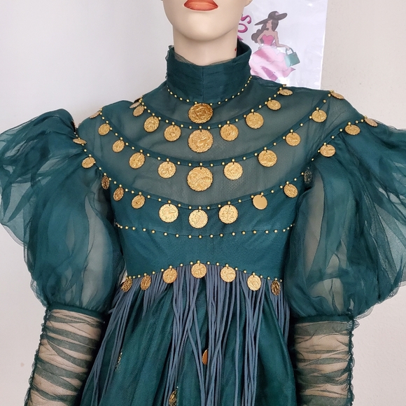 Zimmermann celestial charm green mini dress size 0, size 2 US - Picture 11 of 11